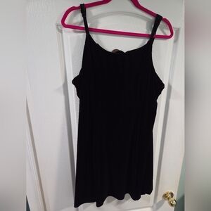 Junior's Plus Sized Lily Rose Black Velvet Skater Dress